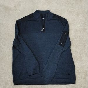 Tommy Bahama Nwot quarter zip with nylon detail